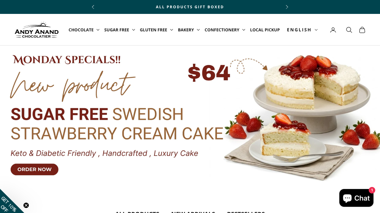 Andy Anand Chocolates — storefront